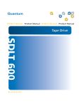 Quantum 1200 Series DAT Autochanger User's Manual