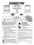 Quadra-Fire Front Solitaire Front 839-1390 User's Manual