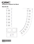 QSC Speaker WL 2102 User's Manual