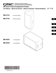 QSC MD-LP118 User's Manual