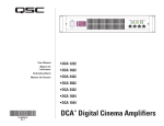 QSC DCA 1644 User's Manual