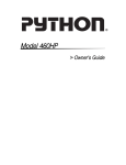 Python 460HP User's Manual