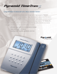 Pyramid Technologies TimeTrax EZ 41302 User's Manual