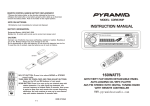 Pyramid Car Audio CDR83MP User's Manual