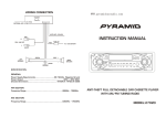 Pyramid Car Audio 2702D User's Manual