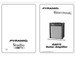 Pyramid Car Audio GA810 User's Manual