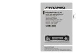 Pyramid Car Audio CDR-39M User's Manual