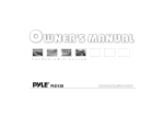 PYLE Audio PLD128 User's Manual