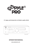 PYLE Audio PT-680A User's Manual