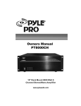 PYLE Audio PRO PT8000CH User's Manual
