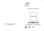 PYLE Audio PLVWR910R User's Manual