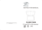 PYLE Audio PLVW1782R User's Manual