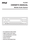 PYLE Audio PLCD67 User's Manual