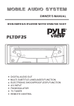 PYLE Audio PLTDF25 User's Manual