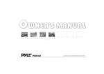 PYLE Audio PLD182 User's Manual