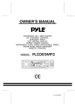 PYLE Audio PLCD65MP3 User's Manual