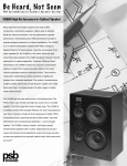 PSB Speakers CHS80 User's Manual