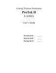 Protec PROTEK II SF User's Manual