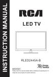 ProScan RLED2445A-B User's Manual