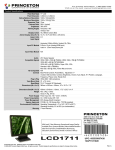 Princeton LCD1711 User's Manual