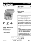 Prince Castle TX Series User's Manual