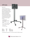 Premier Mounts UPD-1072 User's Manual