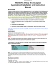 Precision Interface Electronics FRDW/PC-POD2 User's Manual