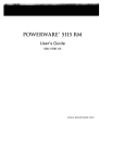 Powerware 5115 RM User's Manual