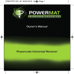 Powermatic POWERMAT PMR-PPC1EU_IB User's Manual