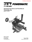 Powermatic JTG-10Q User's Manual
