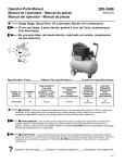 Powermate VP0880604 Parts list