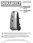 Powermate PW0501600 User's Manual