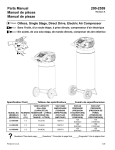 Powermate PLA1582409 Parts list