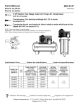 Powermate IV5008023 Parts list