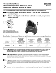 Powermate DP0200604 Parts list