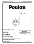 Poulan VF550 User's Manual