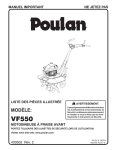 Poulan VF550 Parts Manual