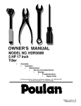 Poulan 190388 User's Manual