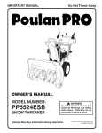 Poulan 187881 User's Manual