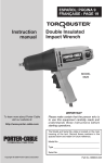Porter-Cable Impact Driver 6626 User's Manual
