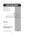 Porter-Cable PC1800HV User's Manual