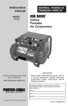Porter-Cable C3150 User's Manual