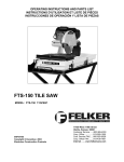 Porter-Cable FTS-150 User's Manual