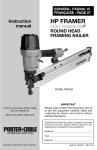 Porter-Cable FRP350 User's Manual