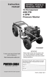 Porter-Cable D26221-025-1 User's Manual