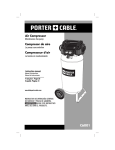 Porter-Cable C6001 User's Manual