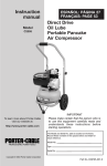 Porter-Cable C2555 User's Manual