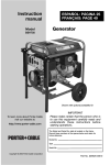 Porter-Cable BSV750 User's Manual