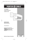 Porter-Cable 90546223 User's Manual