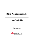 Polycom WEBCOMMANDER 8 User's Manual